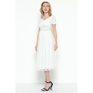 NWT ESLEY Boutique ivory tulle dress